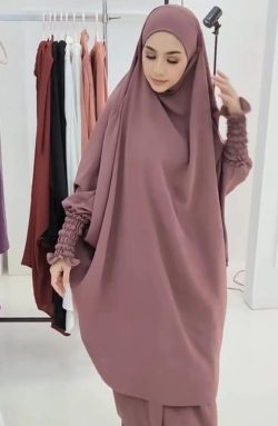 2 piece jilbab free size
