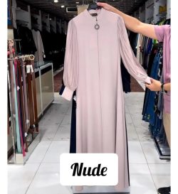 hand pleating paradha zipper abaya