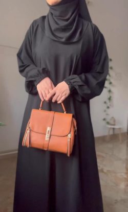 Plain abaya without shawl